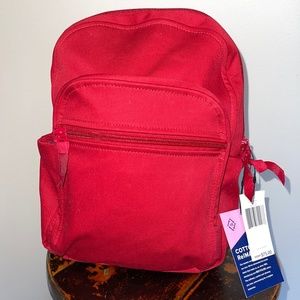 New Vera Bradley Small Red Backpack